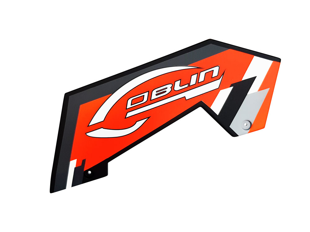 Carbon Fiber Low Side Frame Left Orange