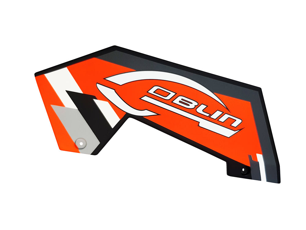 Carbon FIber Low Side Frame Right Orange