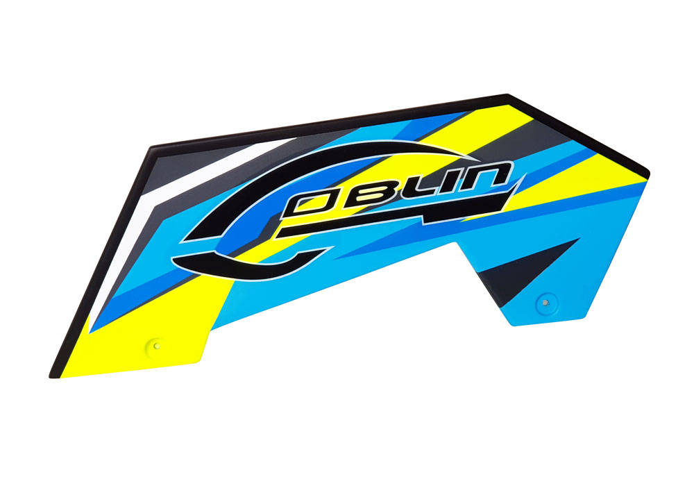 Carbon Fiber Low Side Frame Left Yellow/Blue
